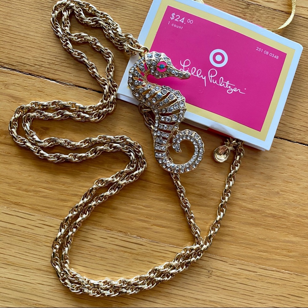Lilly Pulitzer for Target Gold Seahorse Necklace